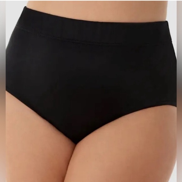 Women’s Swim Suit Bottoms Size XL High Rise Full Coverage in Black EUC - Picture 8 of 8